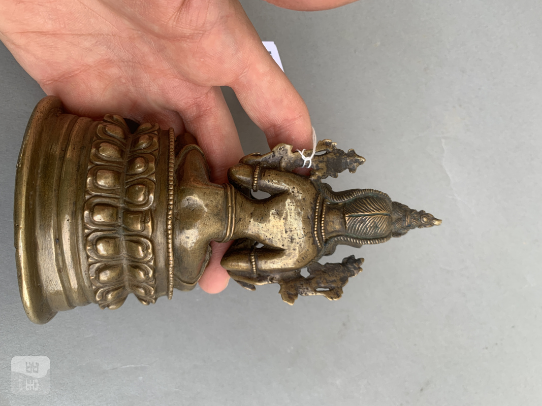 A BRONZE FIGURE OF MANJUSHRI - 图8